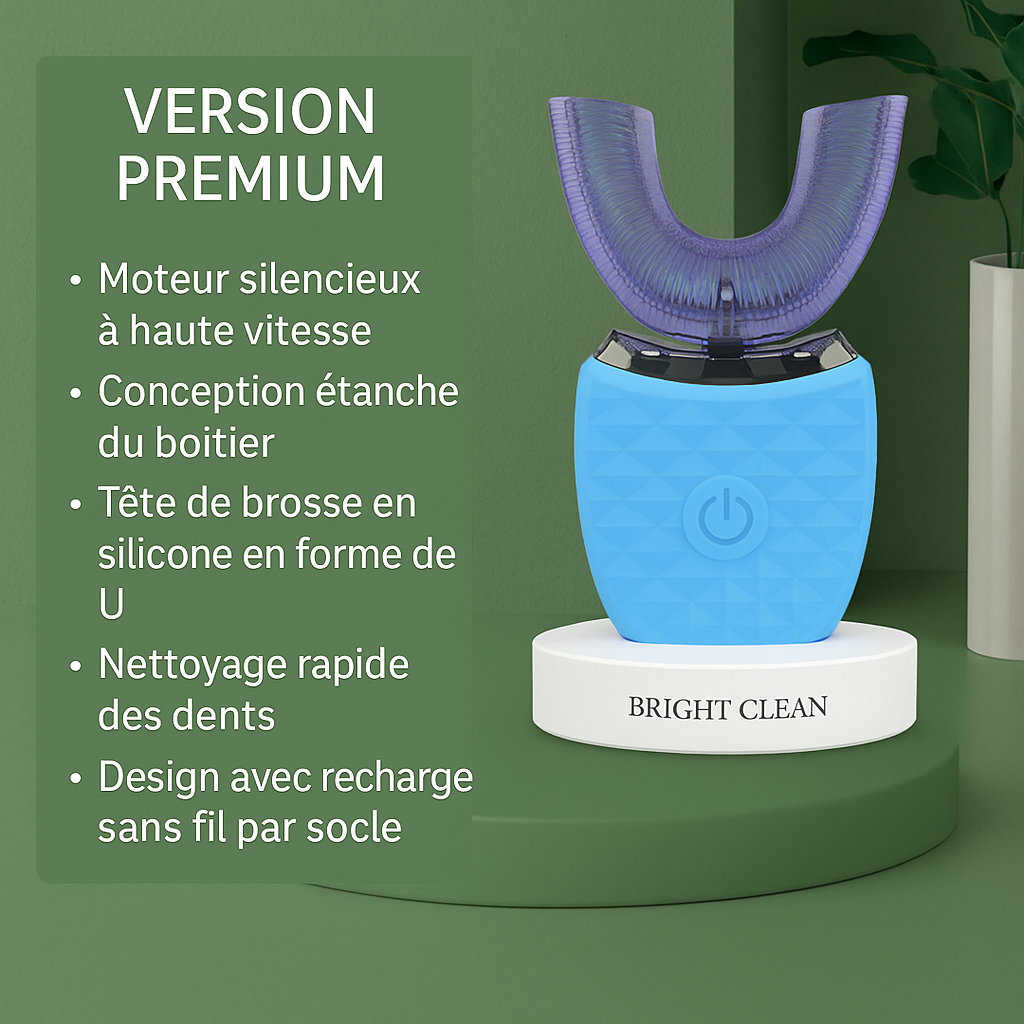 Brosse à dents électrique blanchisseuse automatique en U