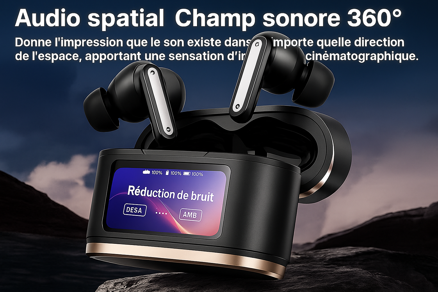 Ecouteur sans fil multifonctions (jeu, appel, vidéo, traduction)