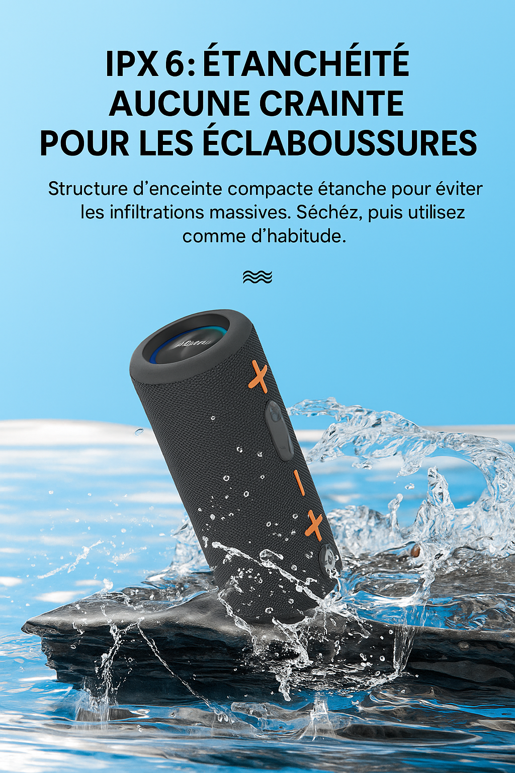 Enceintes Bluetooth détachables pratiques