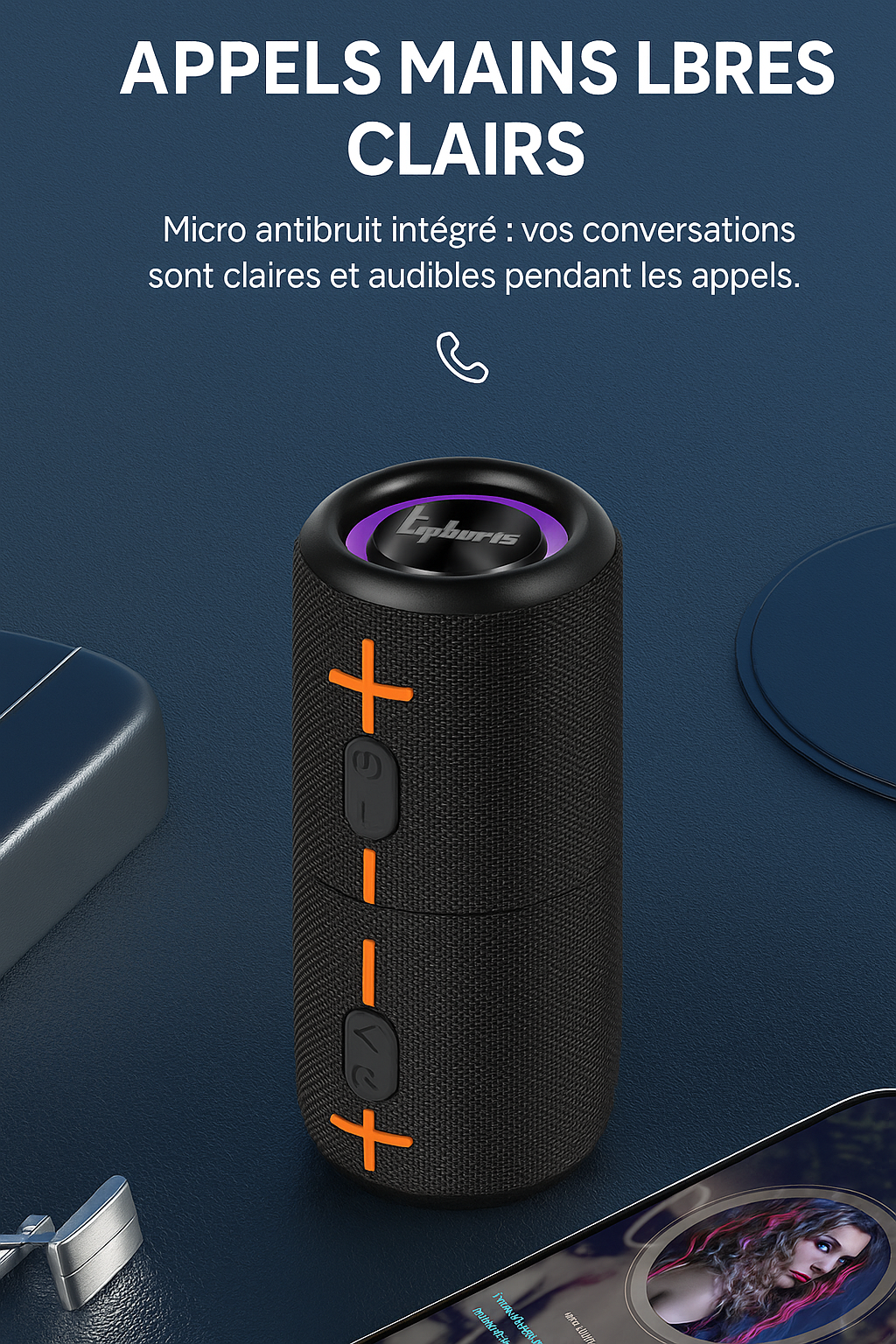 Enceintes Bluetooth détachables pratiques