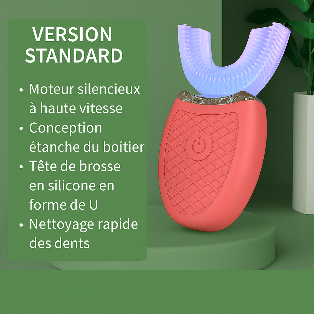 Brosse à dents électrique blanchisseuse automatique en U