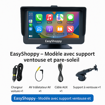 Enregistreur CarPlay 10.26’’ - GPS Intelligent - Navigateur MP5 - Double Caméra