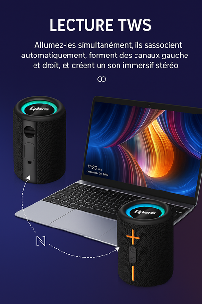 Enceintes Bluetooth détachables pratiques