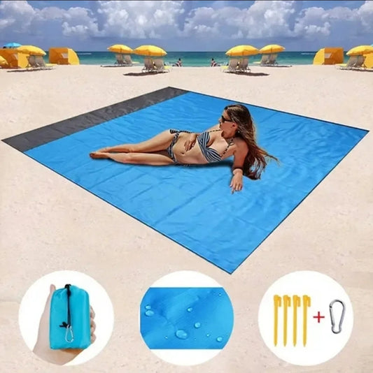 Tapis de plage d'été extra large, anti-sable, anti-eau, séchage rapide, ultra léger